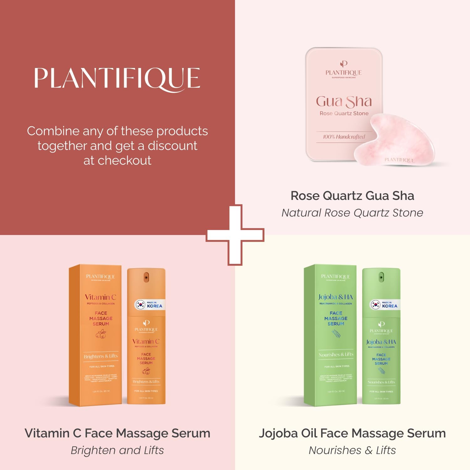 Rose Quartz Gua Sha Facial Tool