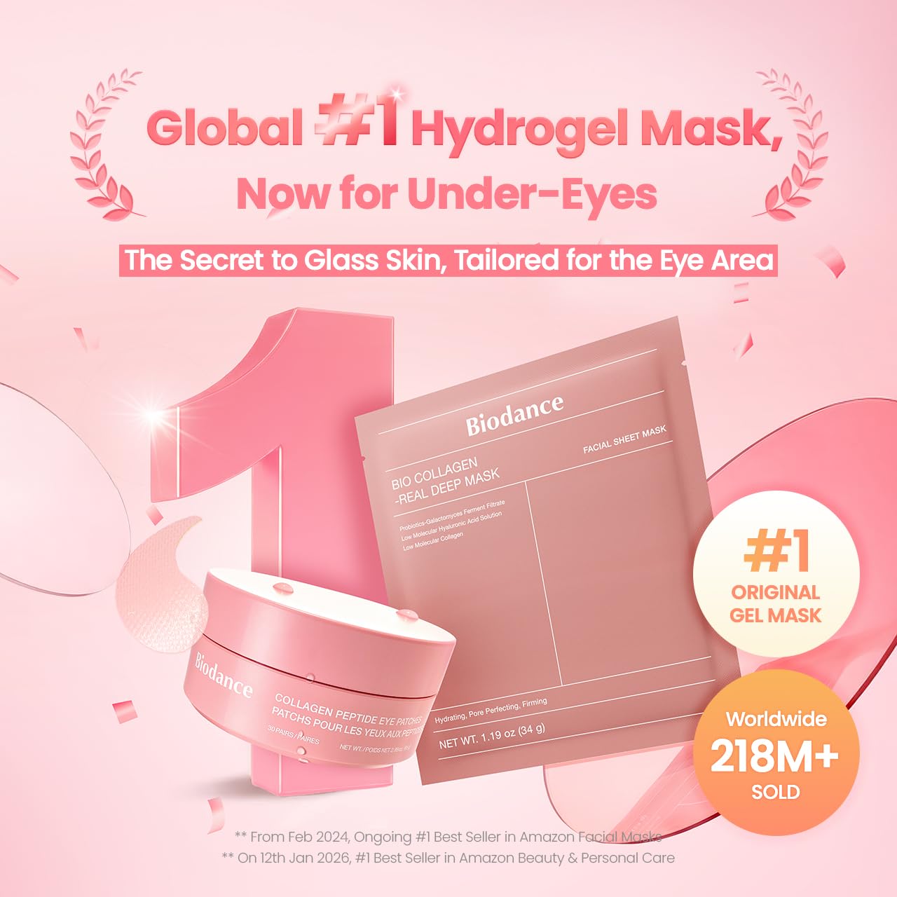 Collagen Peptide Anti-Wrinkle Eye Patches