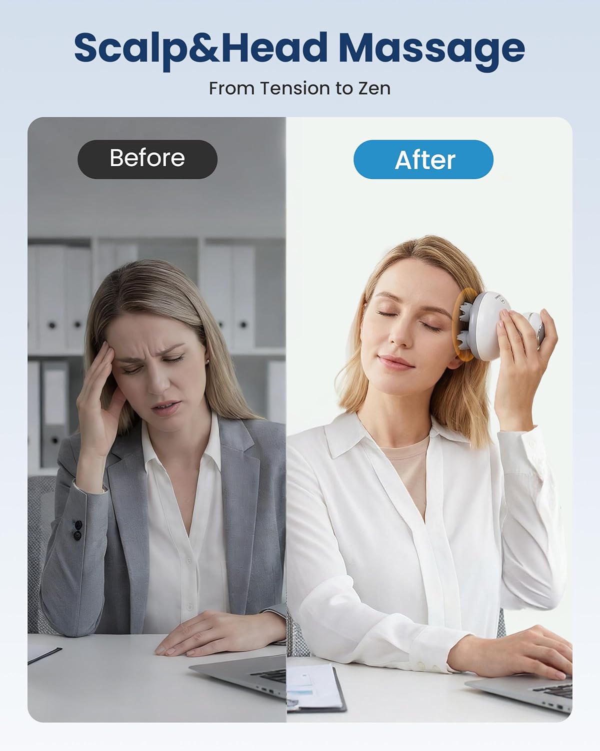 Rechargeable Electric Scalp Massager for Hair