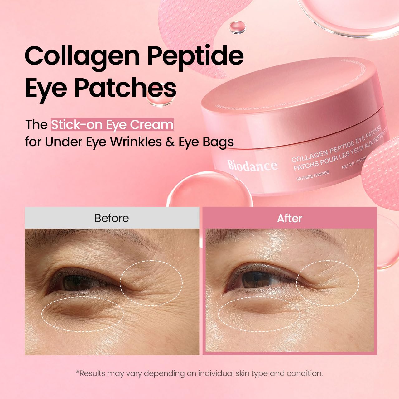 Collagen Peptide Anti-Wrinkle Eye Patches