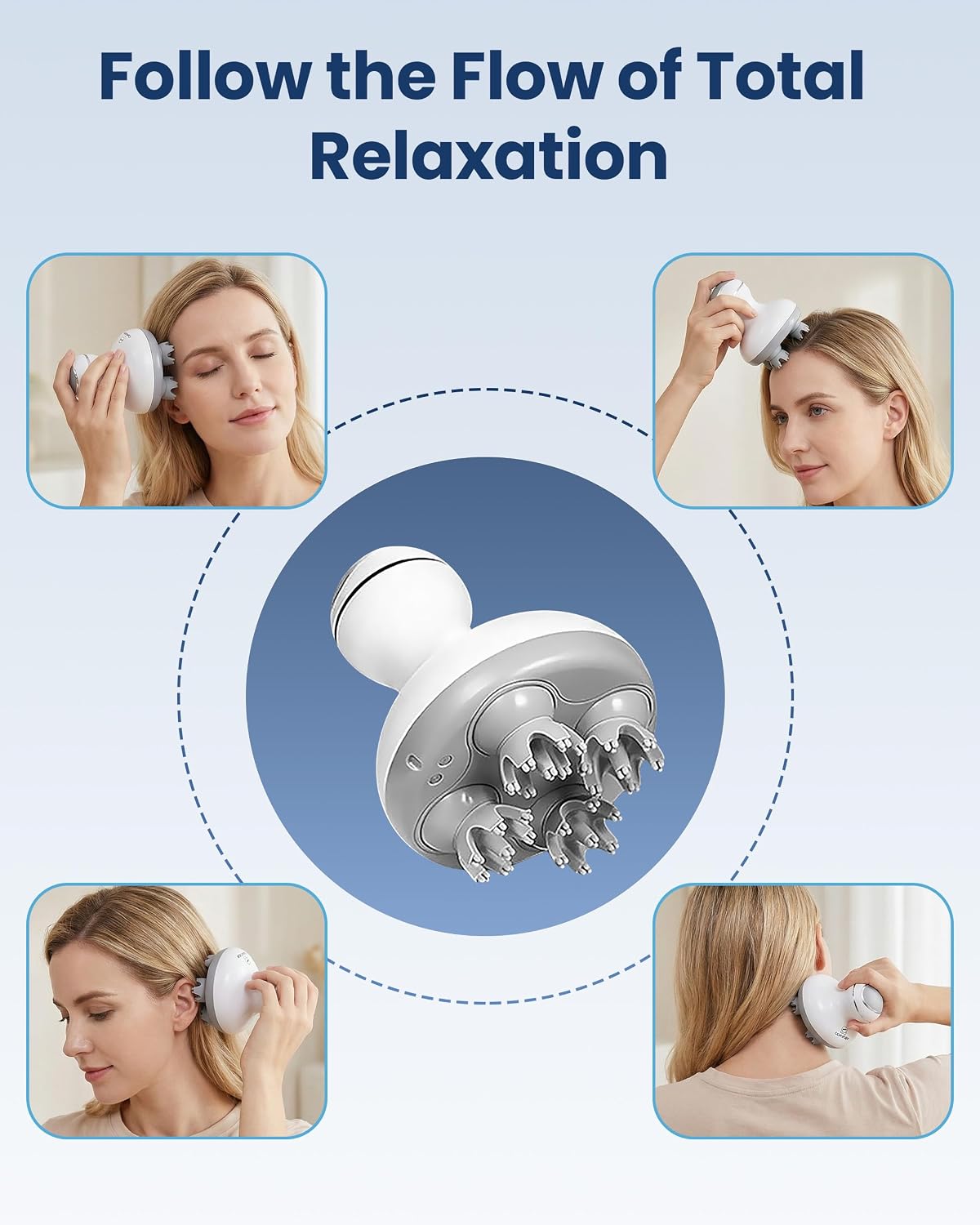Rechargeable Electric Scalp Massager for Hair