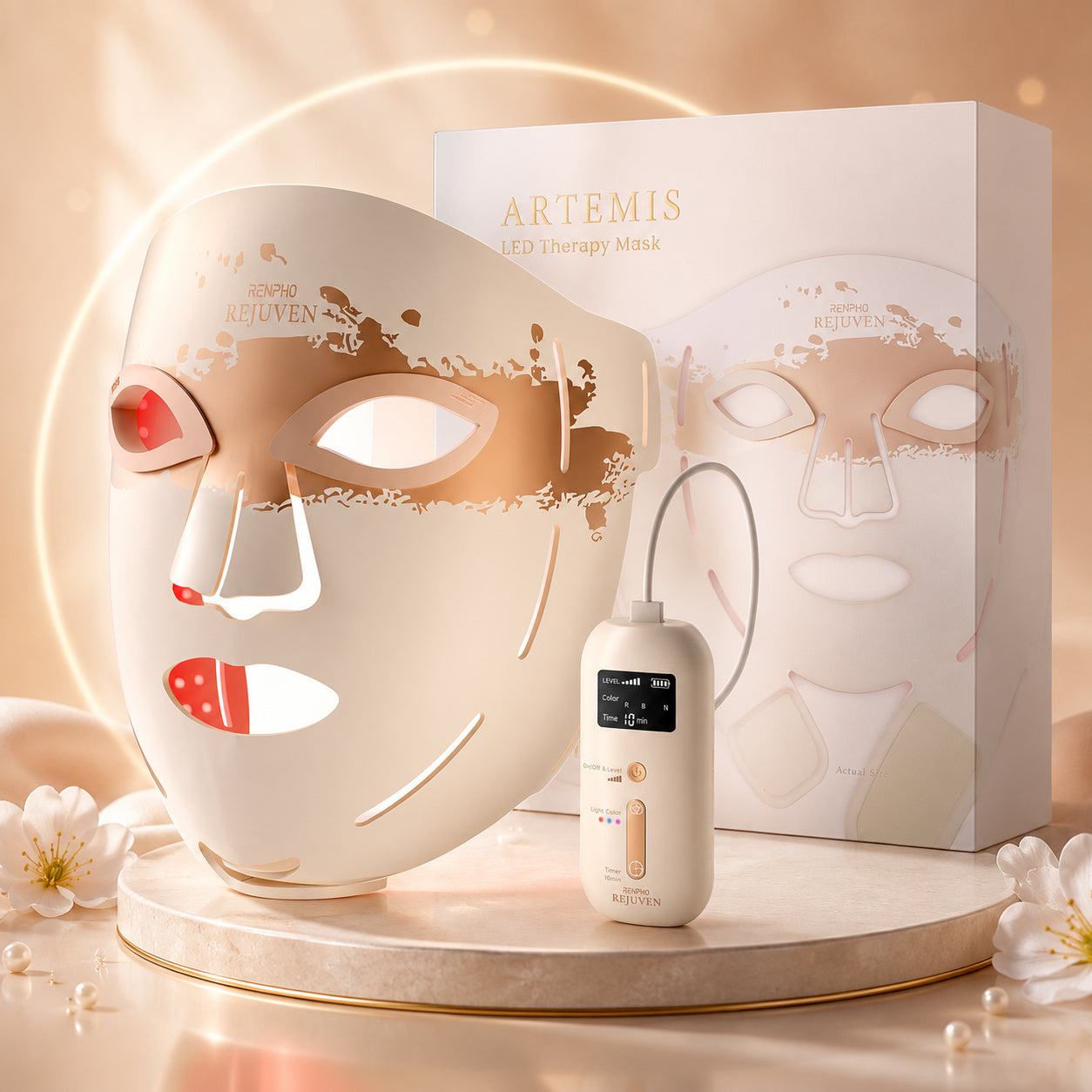 LED Red Light Therapy Facial Mask